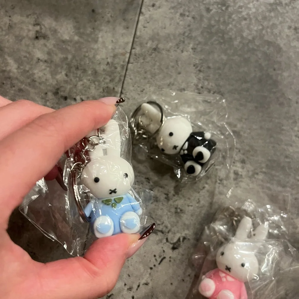 Miffy Keychain Set - Blue, Black, Pink - Picture 4 of 4